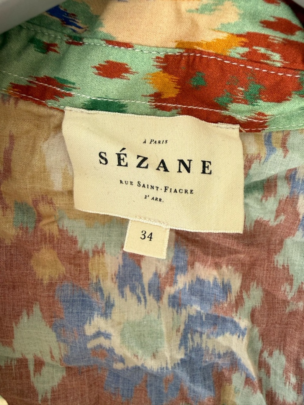 Sezane Button Down Blouse - Picture 2 of 4